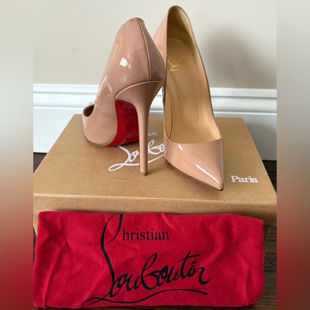 Authentic Christian Louboutin Nude Pumps - Picture 2 of 8
